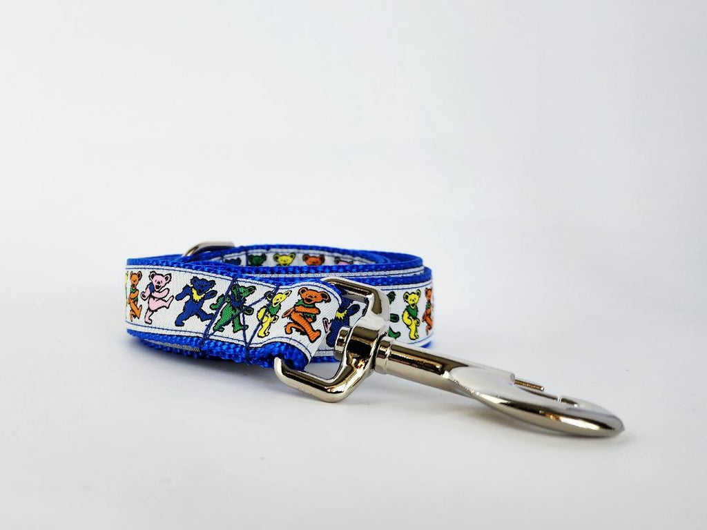 1" Blue Dancing Bears Dog Collar, Leash, or Harness image 2