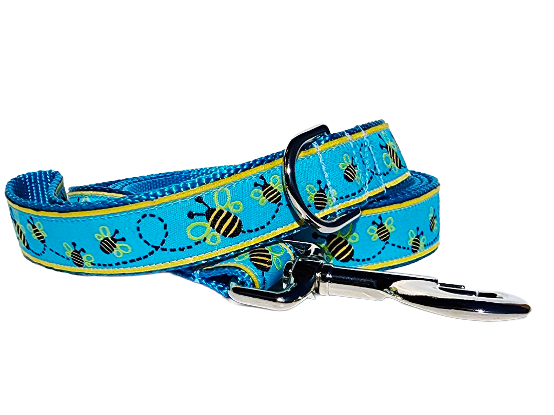 1" Bee Dog Collar, Martingale, or Leash image 3