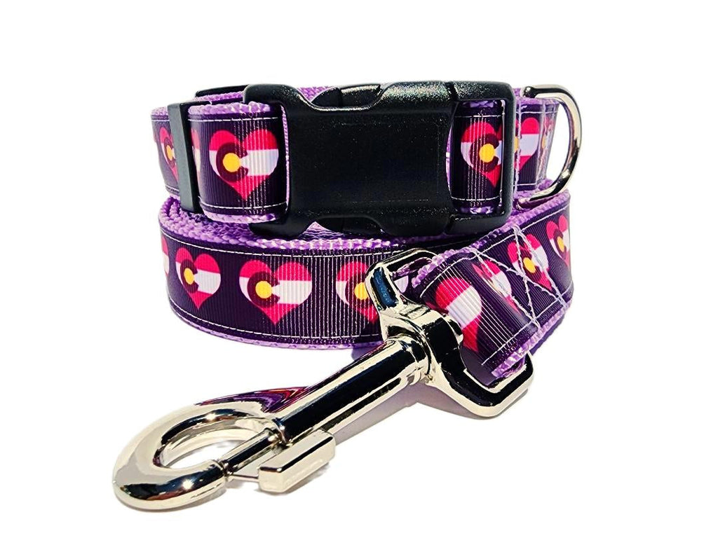1" Purple Colorado Dog Collar or Leash image 0