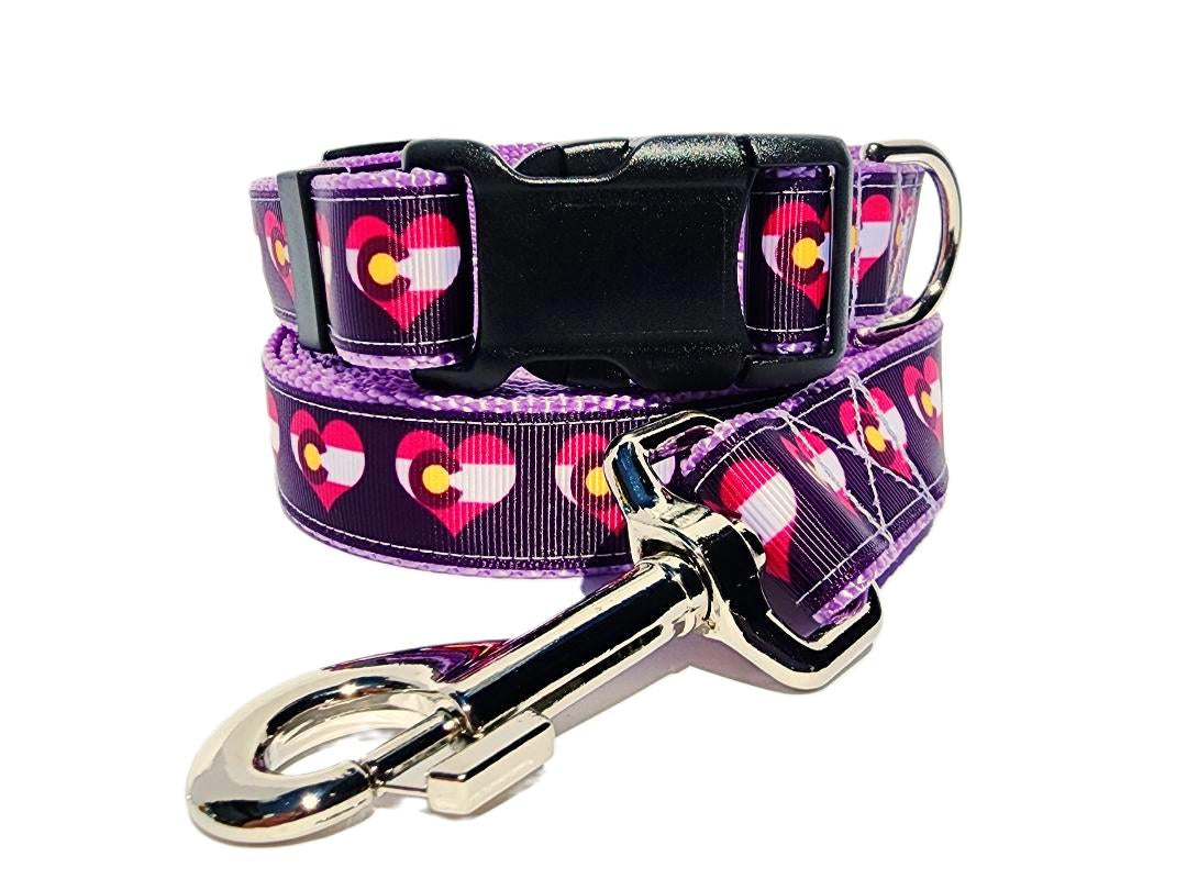 1" Purple Colorado Dog Collar or Leash image 0
