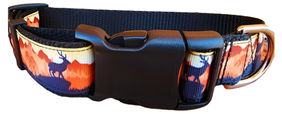 1" Deer Hunting Dog Collar, Leash, or Martingale image 2