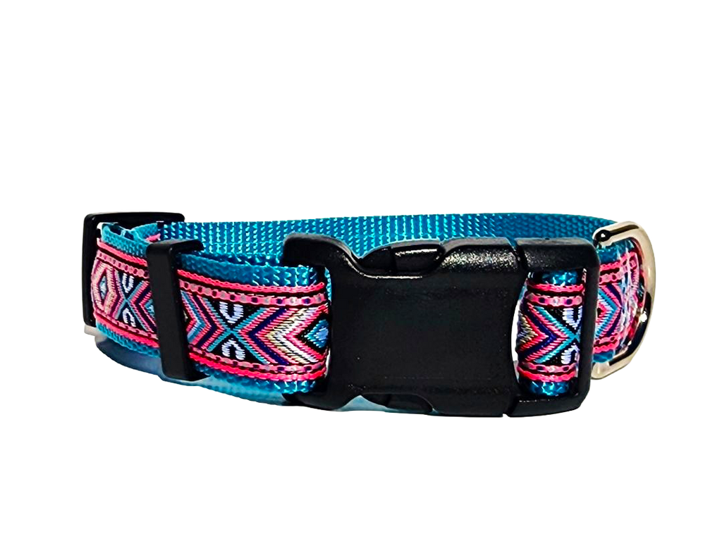 1" Pink Southwest Dog Collar or Leash image 4
