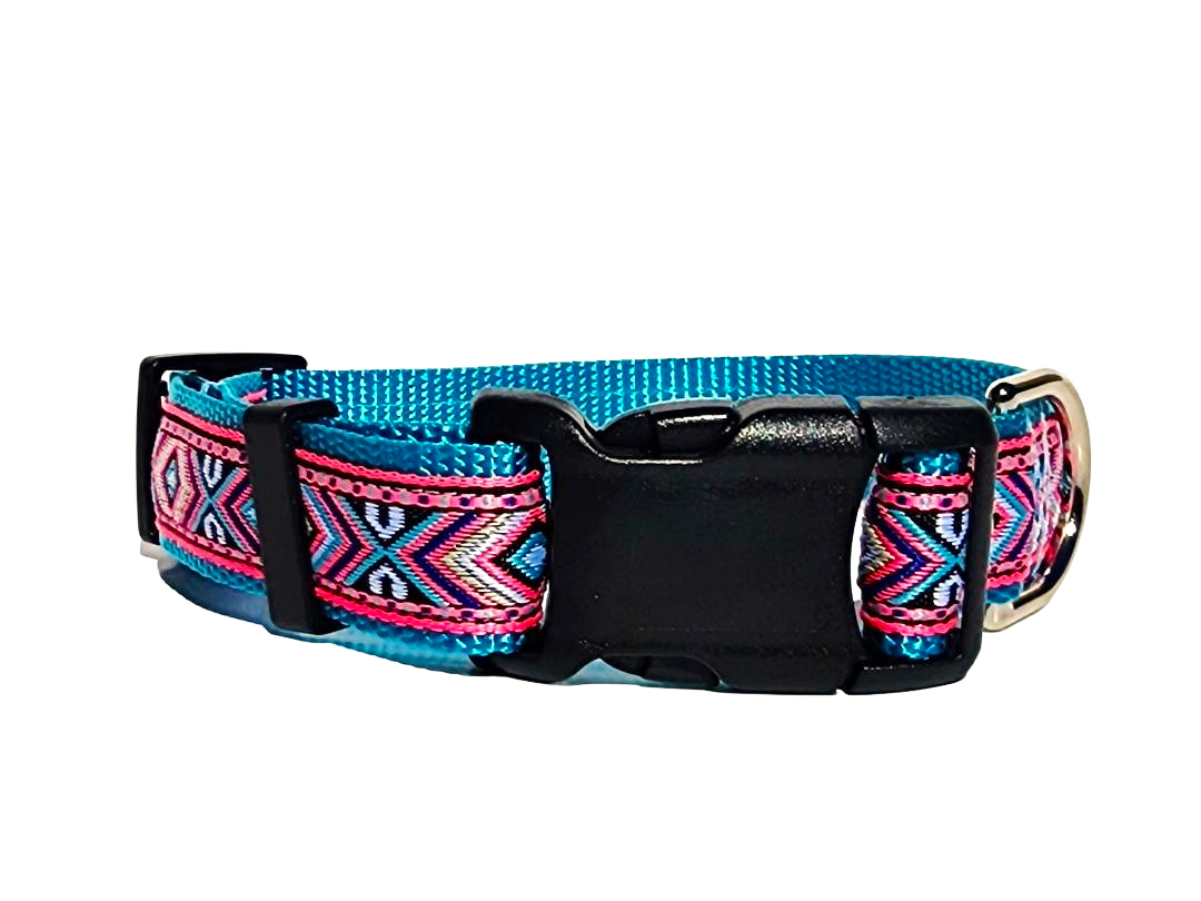 1" Pink Southwest Dog Collar or Leash image 4