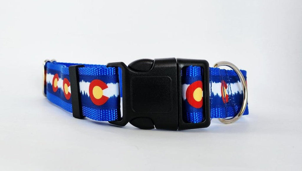 1.5" Blue Colorado Dog Collar image 0
