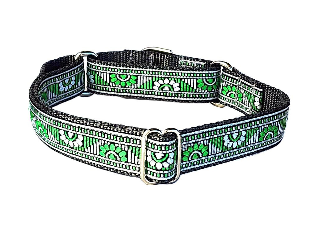 1" Grey Southwest Martingale Dog Collar or Leash image 0