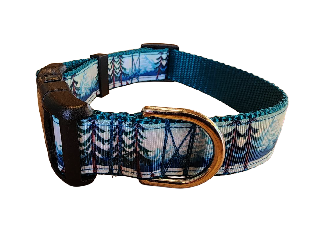 1" Mountain Tree Dog Collar, Leash, Martingale, or Harness image 1