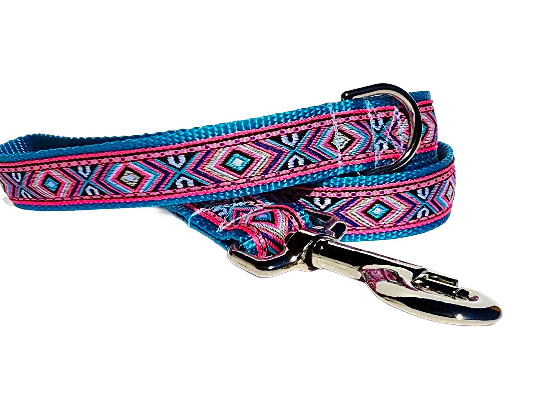 Pink Southwest Martingale Collar or Leash image 1