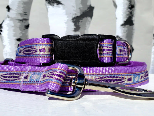 1" Purple Southwest Dog Collar, Leash, Martingale, or Harness image 0
