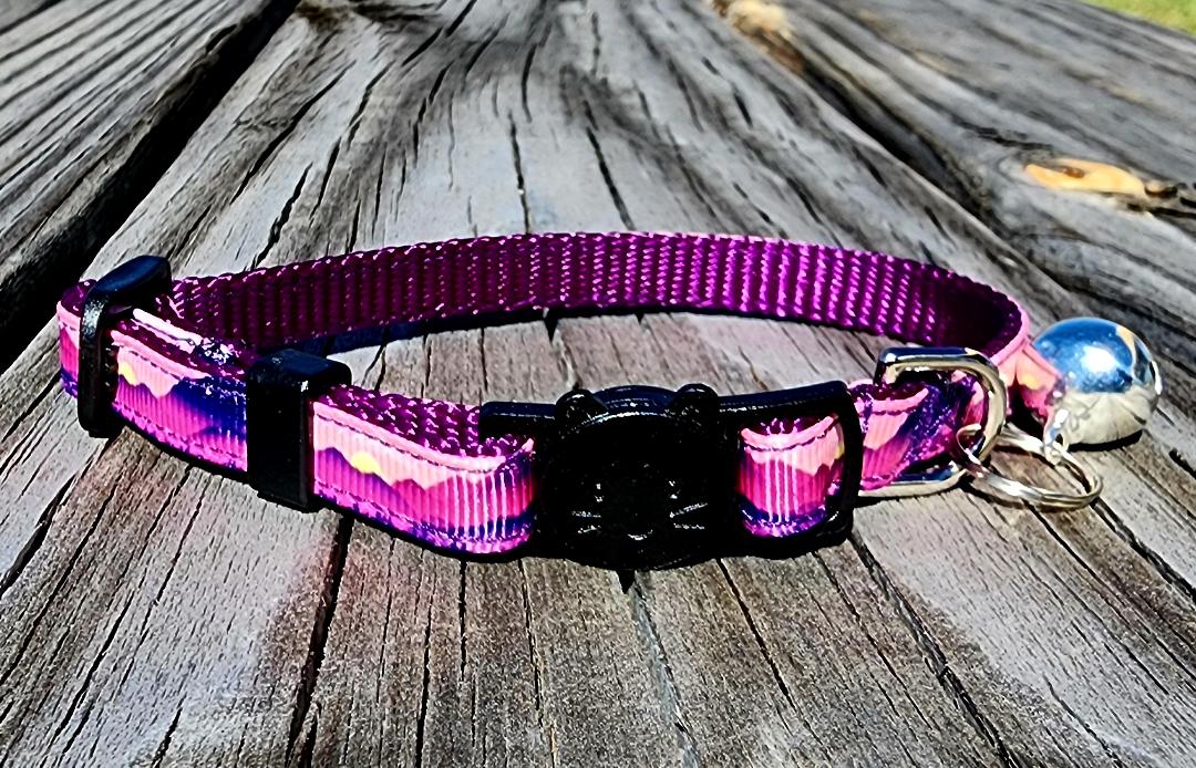 Purple Mountain Cat Collar image 1