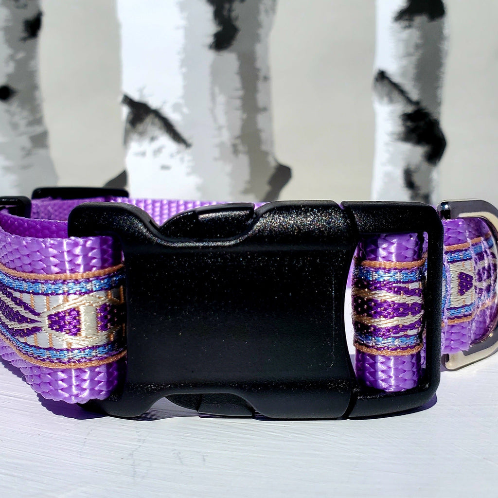 1" Purple Southwest Dog Collar, Leash, Martingale, or Harness image 2