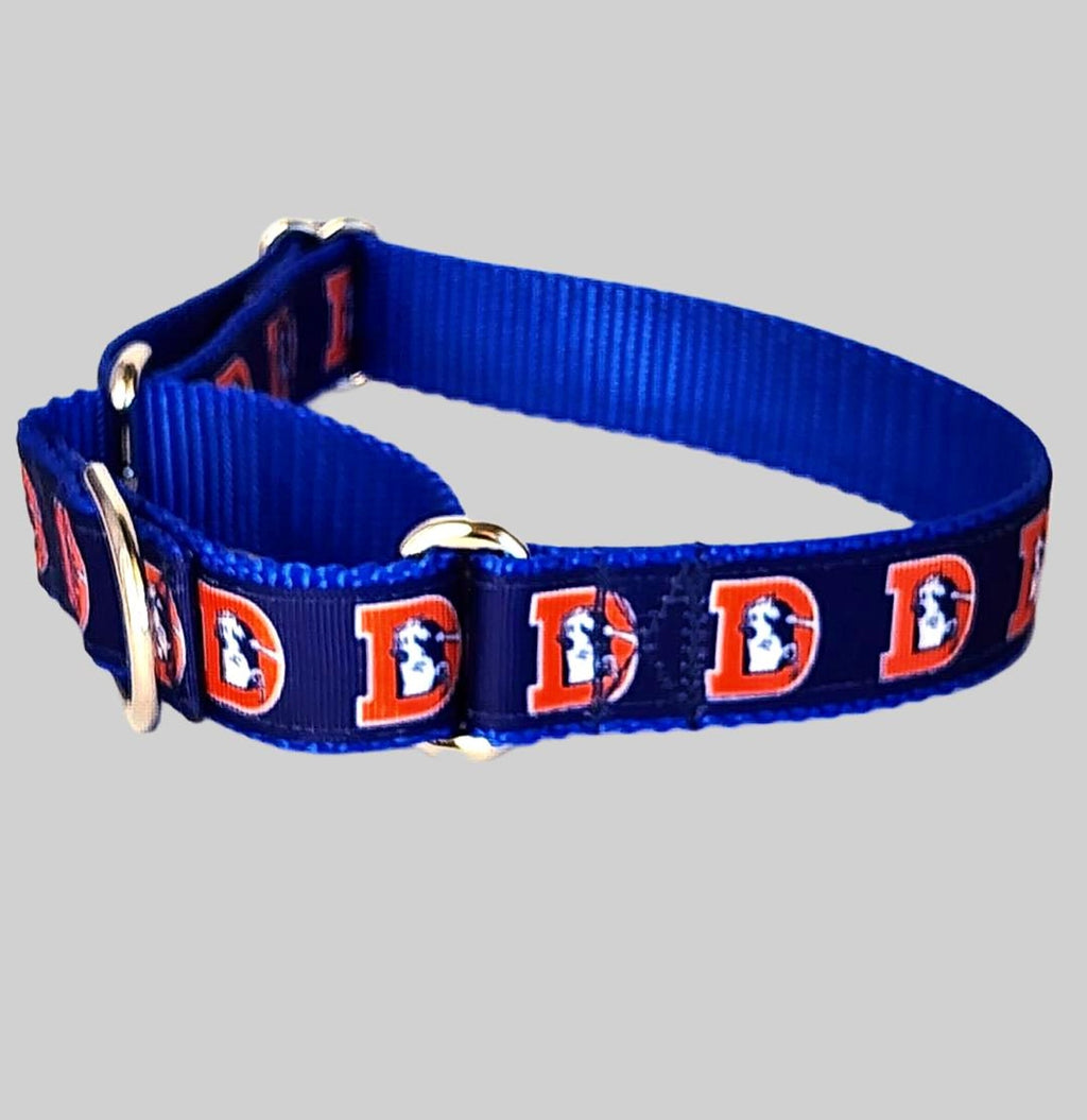 1" Retro Broncos Martingale Collar image 0