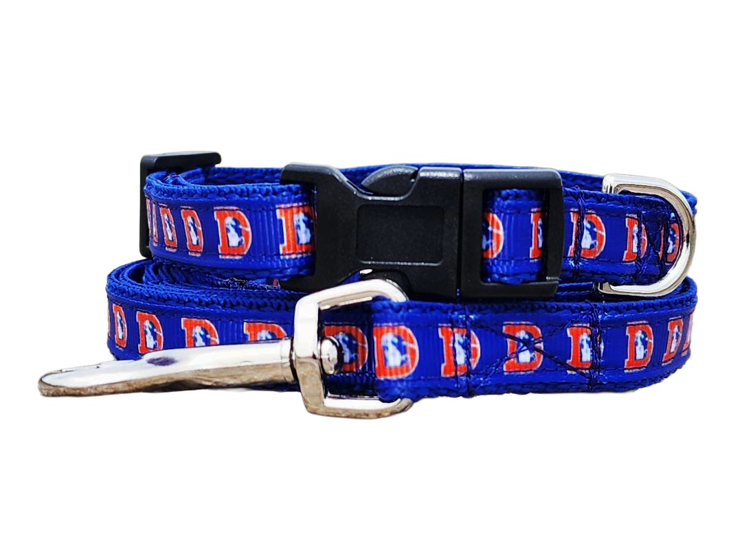 1/2" Retro Broncos Dog Collar image 1