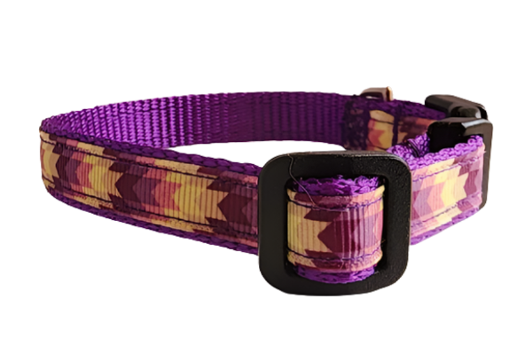 1/2" Purple Southwest Dog Collar, Leash, or Harness image 1