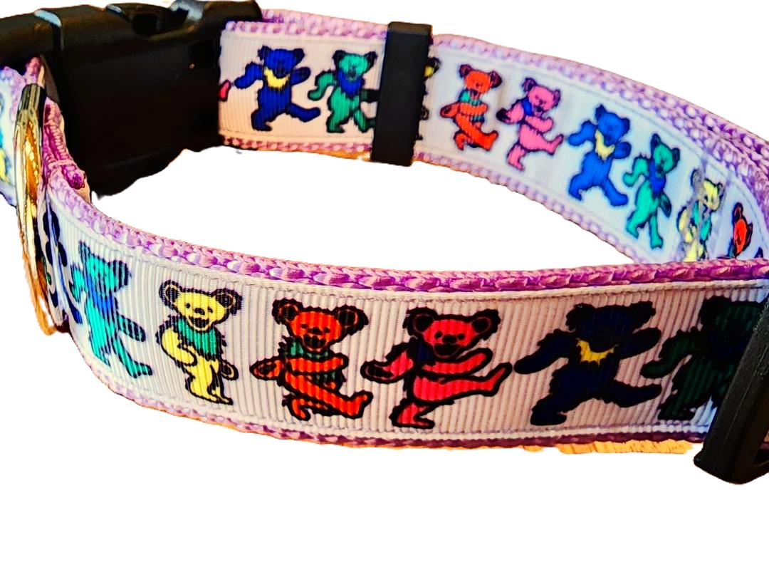1" Purple Dancing Bears Dog Collar or Leash image 6