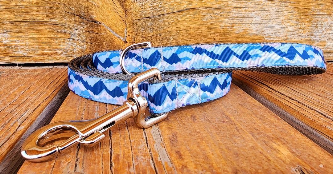 3/4" Mountain Abstract Dog Collar, Leash, or Martingale image 3