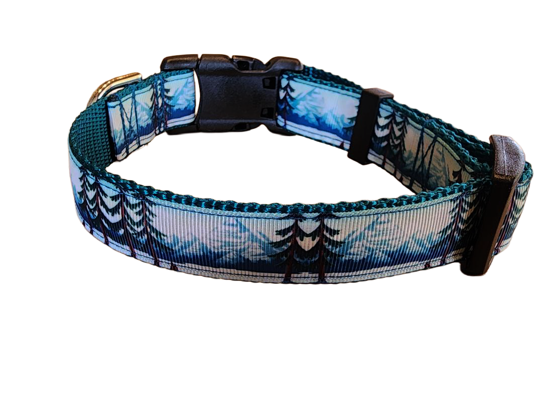 1" Mountain Tree Dog Collar, Leash, Martingale, or Harness image 4