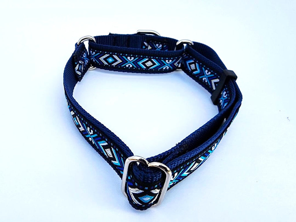 1" Blue Southwest Martingale Collar image 3