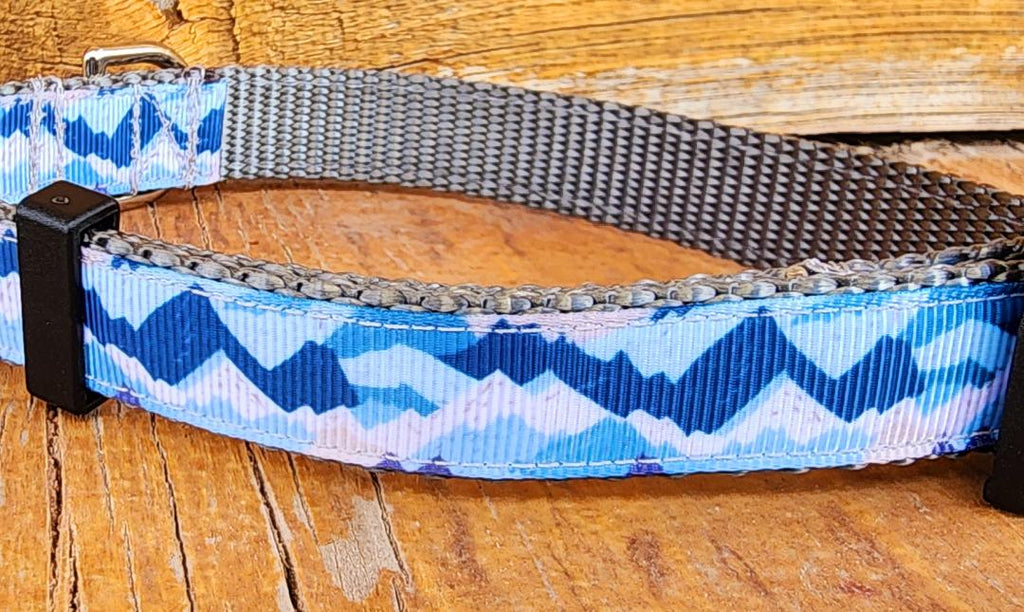 3/4" Mountain Abstract Dog Collar, Leash, or Martingale image 4