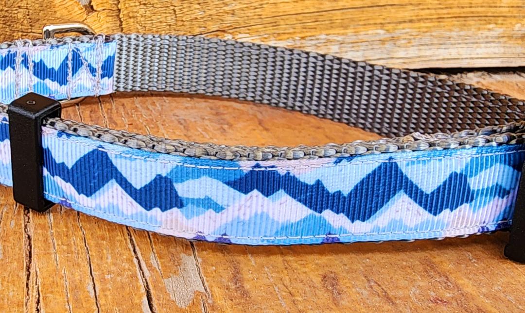 3/4" Mountain Abstract Dog Collar, Leash, or Martingale image 4