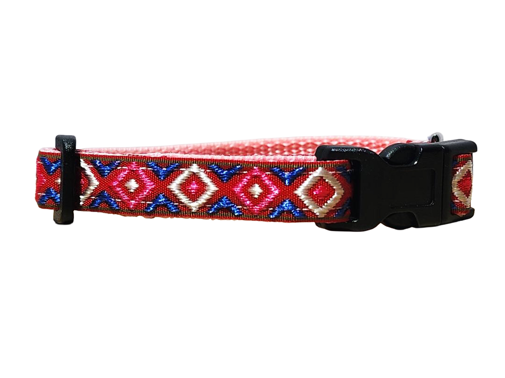 1/2" Pink Southwest Dog Collar or Leash