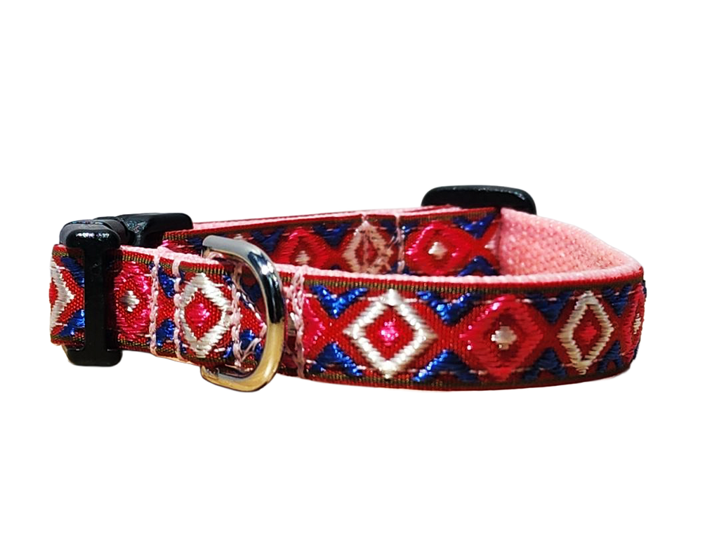 1/2" Pink Southwest Dog Collar or Leash