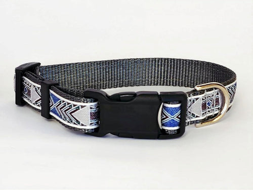 1" Grey Southwest Dog Collar or Leash image 2