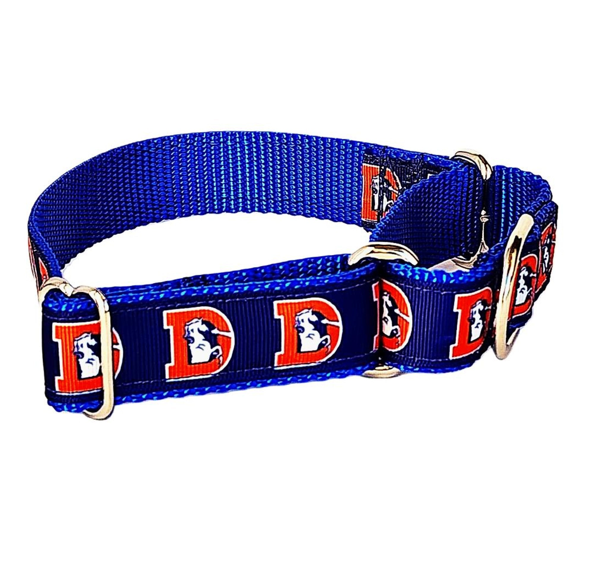 1" Retro Broncos Martingale Collar image 2