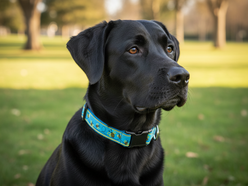 1" Bee Dog Collar, Martingale, or Leash image 0
