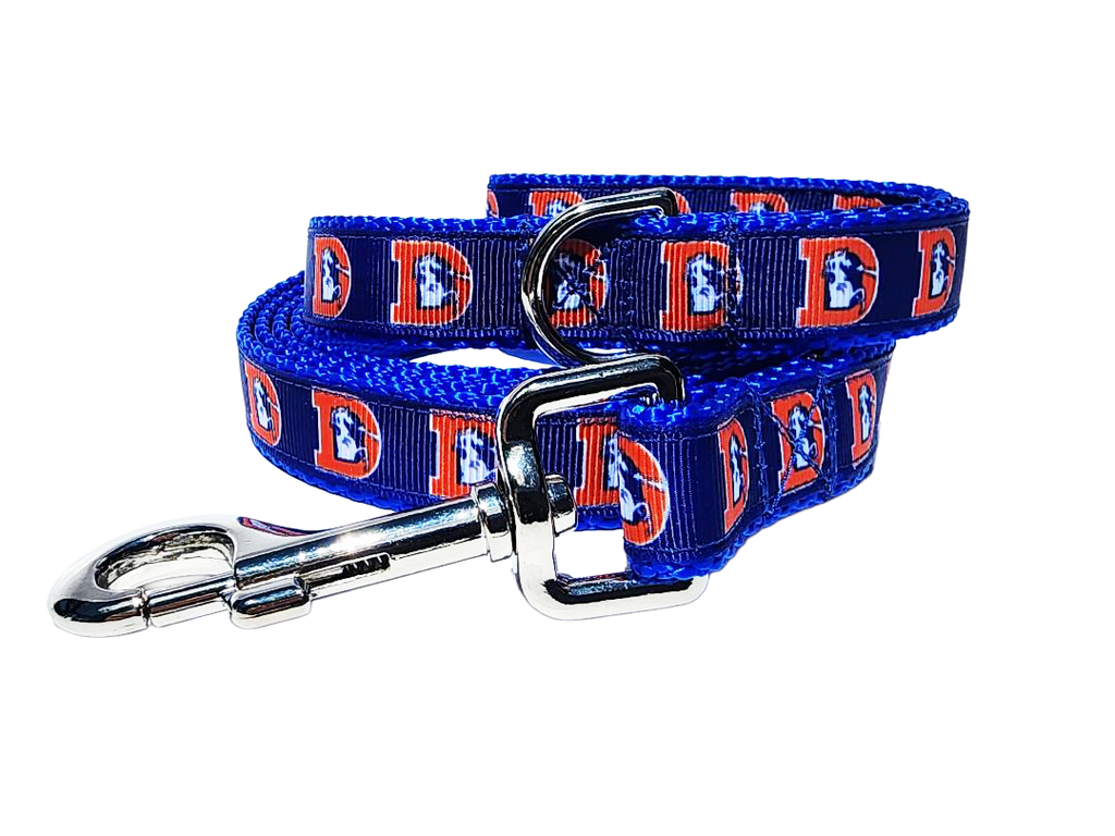 3/4" Retro Broncos Dog Collar or Leash