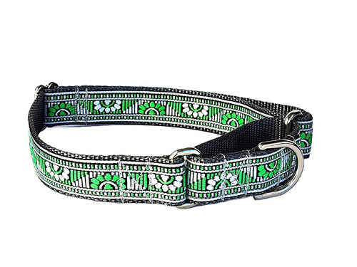 1" Grey Southwest Martingale Dog Collar or Leash image 1