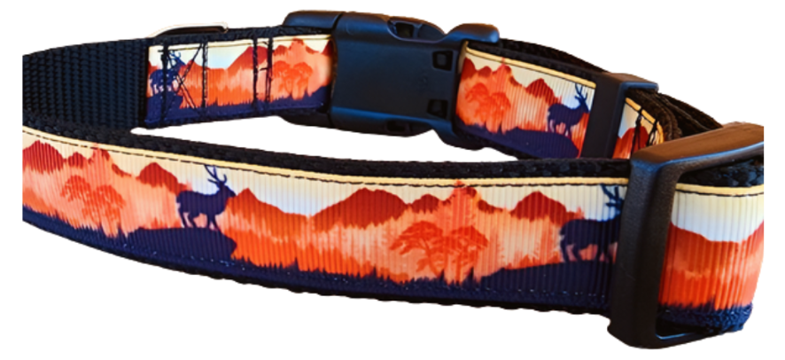 1" Deer Hunting Dog Collar, Leash, or Martingale image 3
