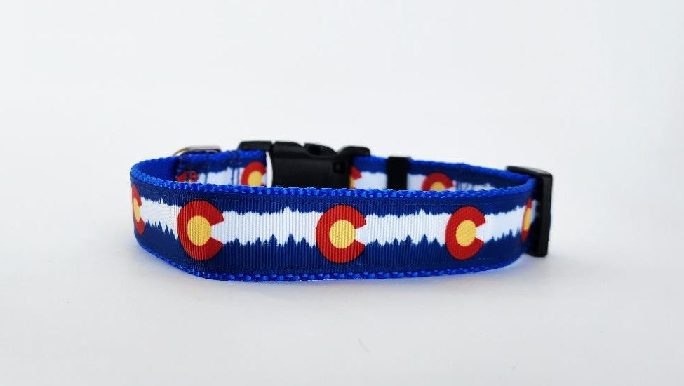 1" Blue Colorado Dog Collar or Leash image 3