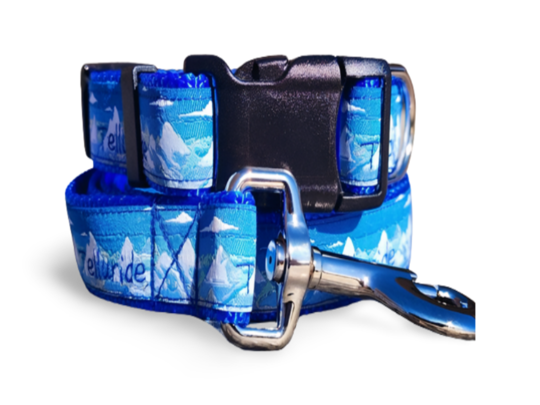 Telluride Colorado Dog Collar, Leash, Martingale, or Harness image 0