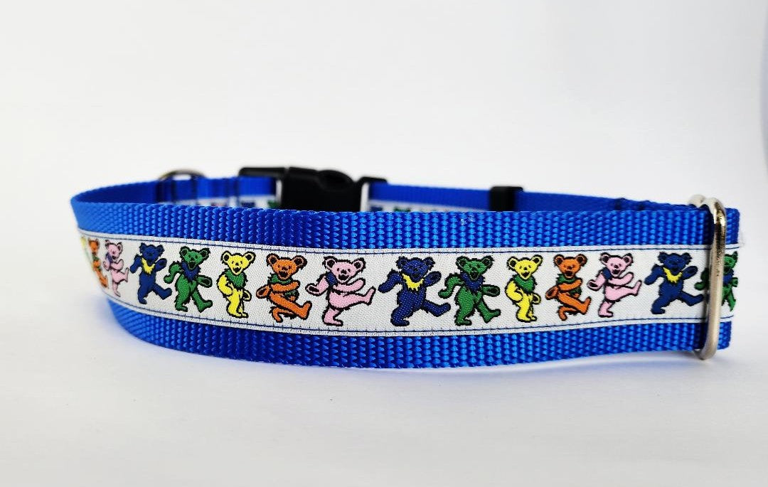 1.5" Grateful Dead Dancing Bears Collar image 1