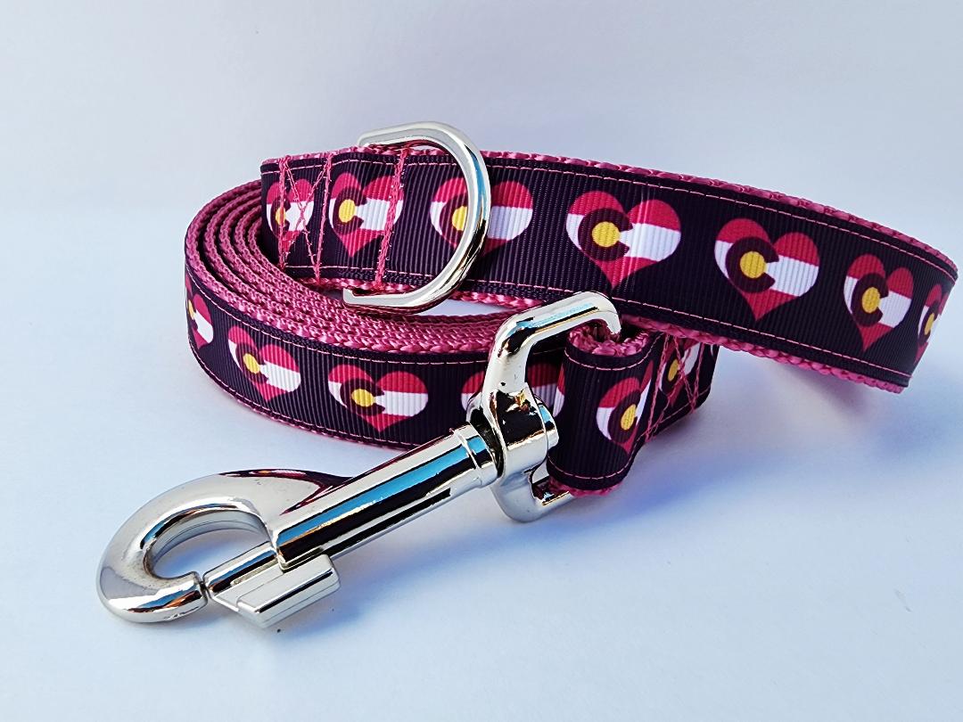 1" Pink Colorado Dog Collar or Leash image 5