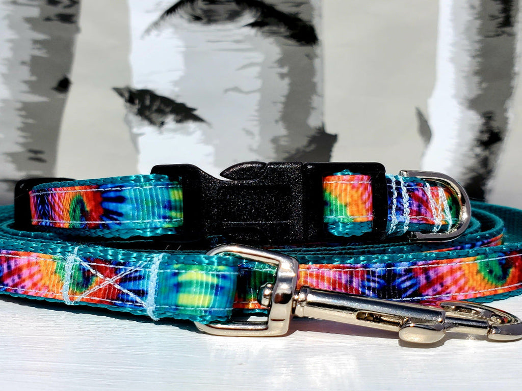 1/2" Tie Dye Dog Collar, Leash, or Harness image 0