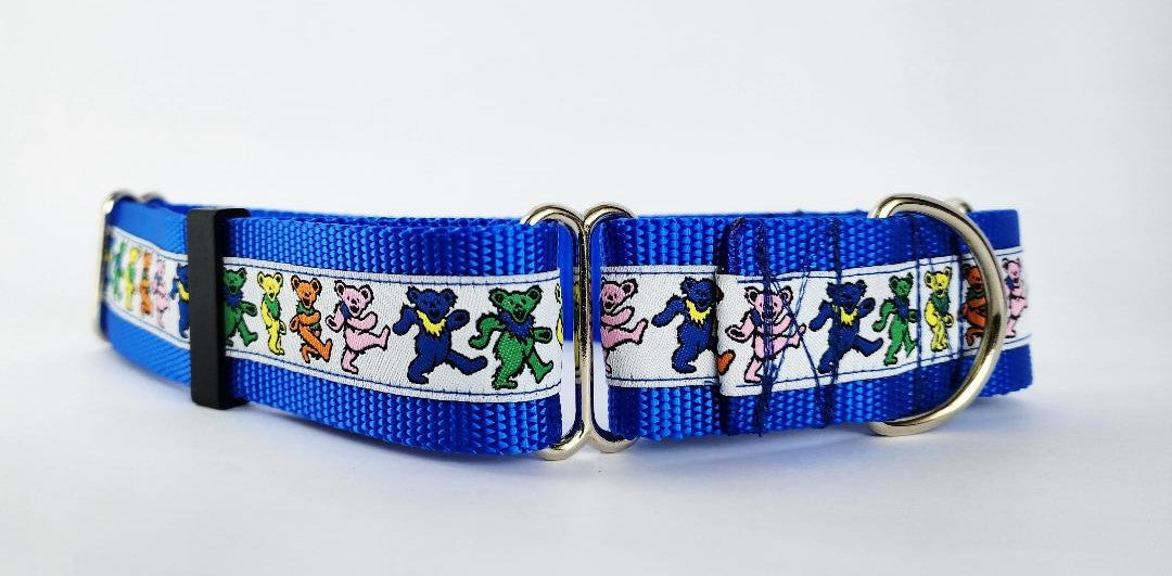 1.5" Blue Dancing Bears Martingale image 2