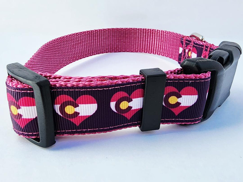 1" Pink Colorado Dog Collar or Leash image 3