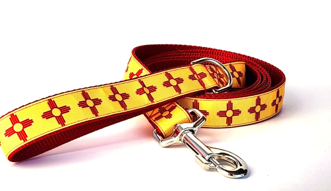 1" New Mexico Zia Dog Collar or Leash image 2