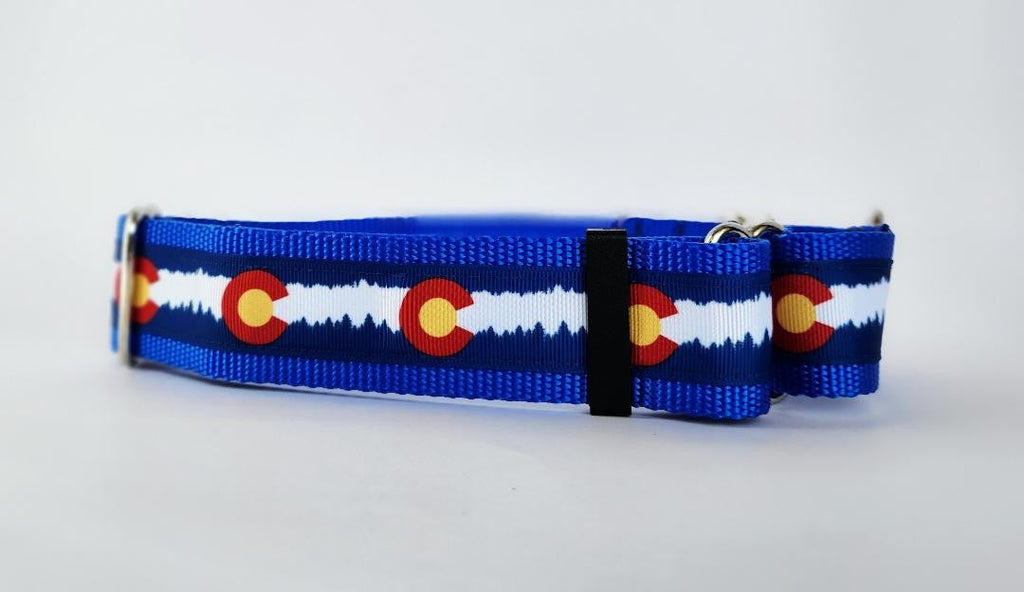 1.5" Blue Colorado Martingale Collar image 2