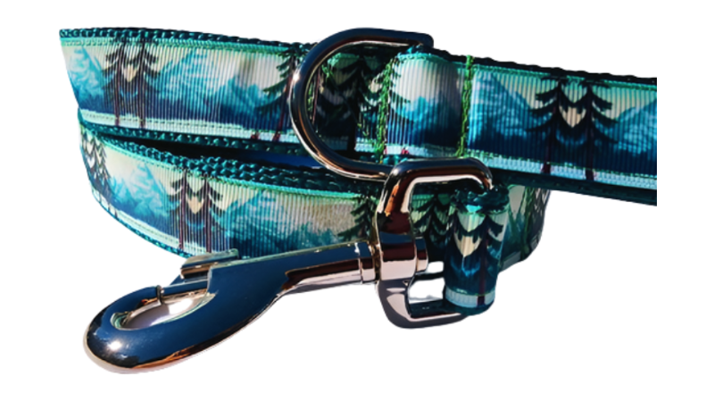 3/4" Mountain Tree Dog Collar, Leash, Martingale, or Harness image 3
