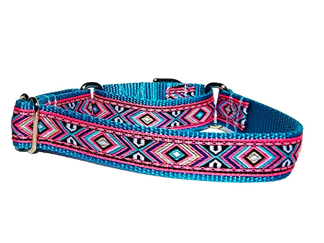 Pink Southwest Martingale Collar or Leash image 0
