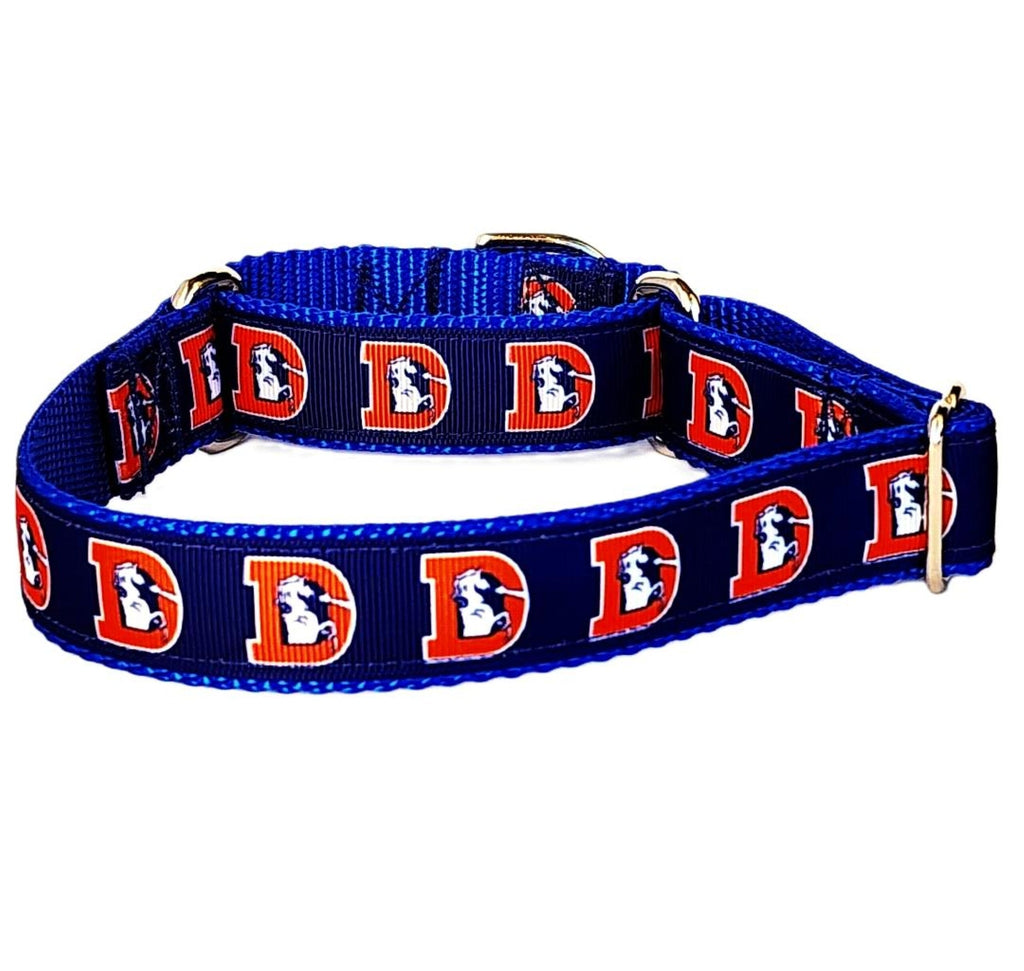 1" Retro Broncos Martingale Collar image 1