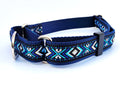 1" Blue Southwest Martingale Collar image 2
