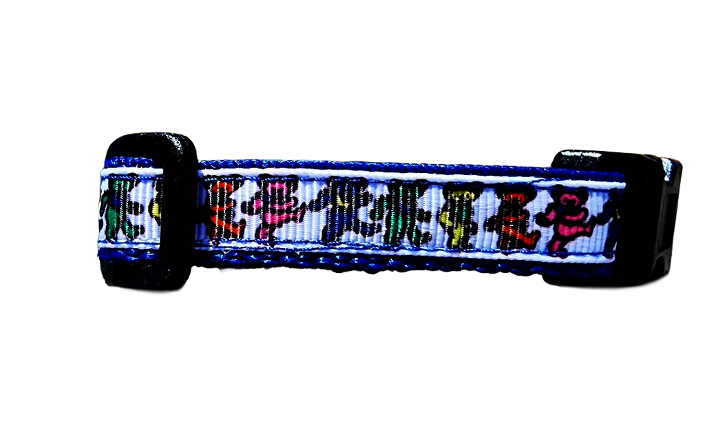 3/4" Blue Dancing Bears Collar or Leash
