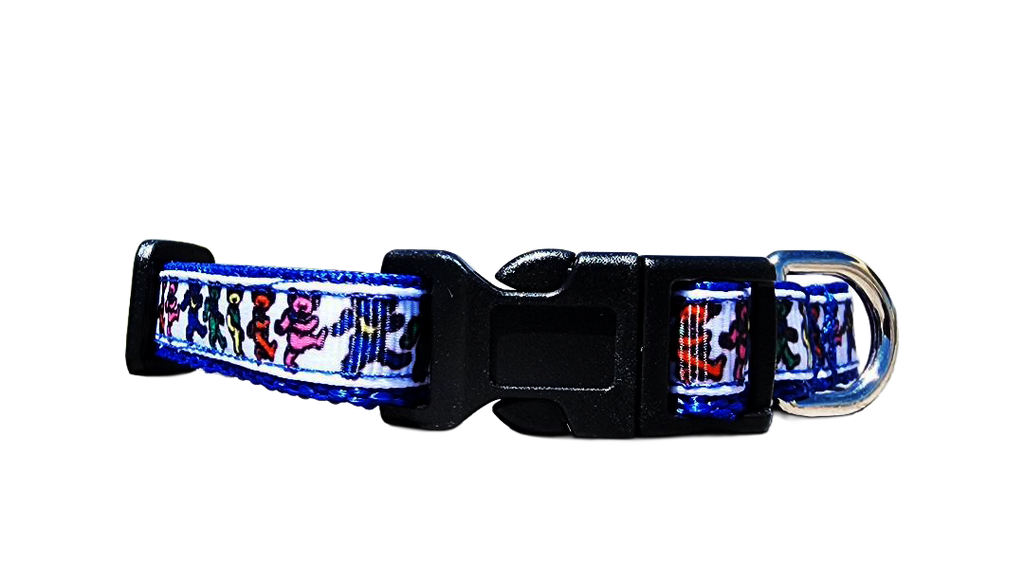 1/2" Blue Dancing Bears Collar or Leash