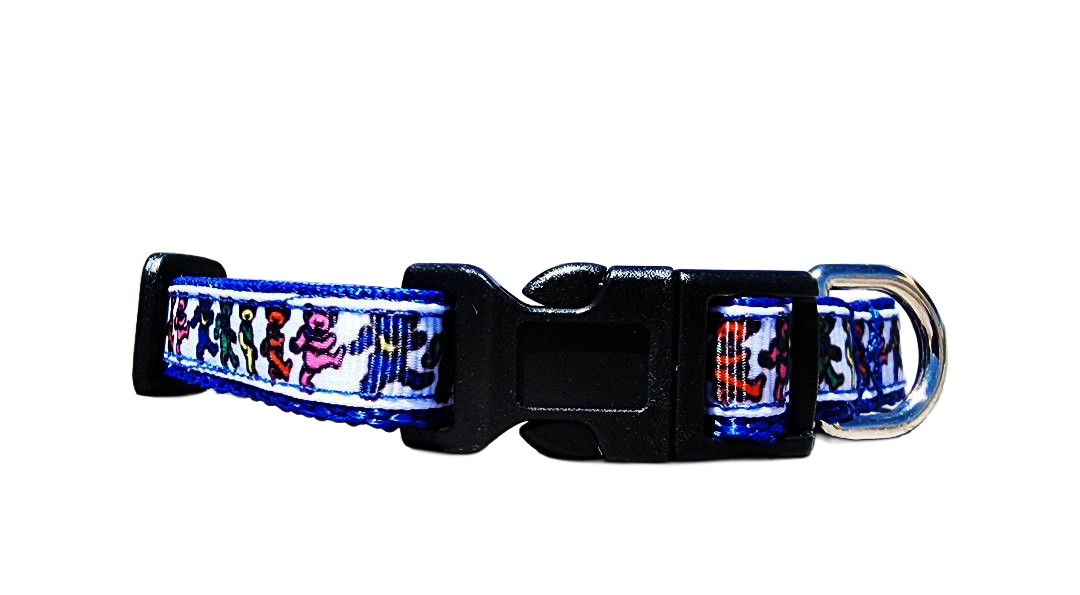 1/2" Blue Dancing Bears Collar or Leash
