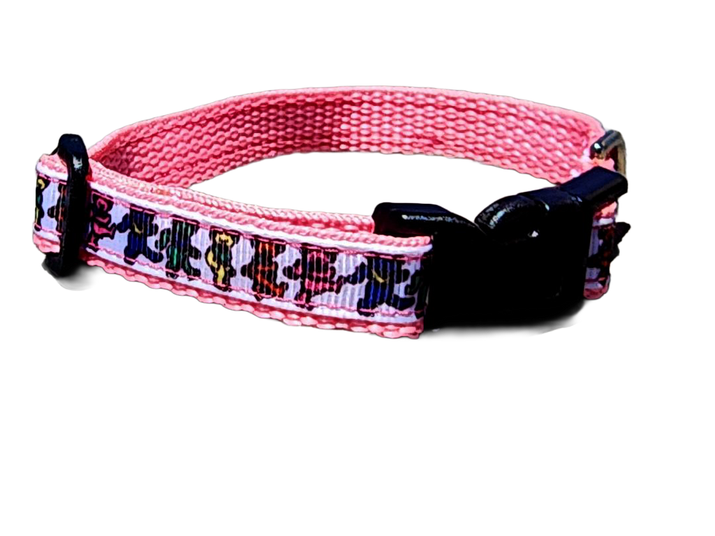 1/2" Pink Dancing Bears Dog Collar or Leash