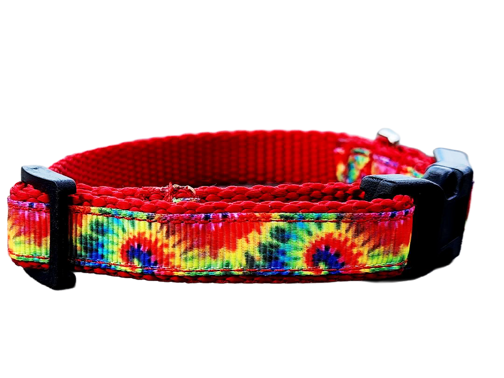 1/2" Tie Dye Dog Collar or Leash