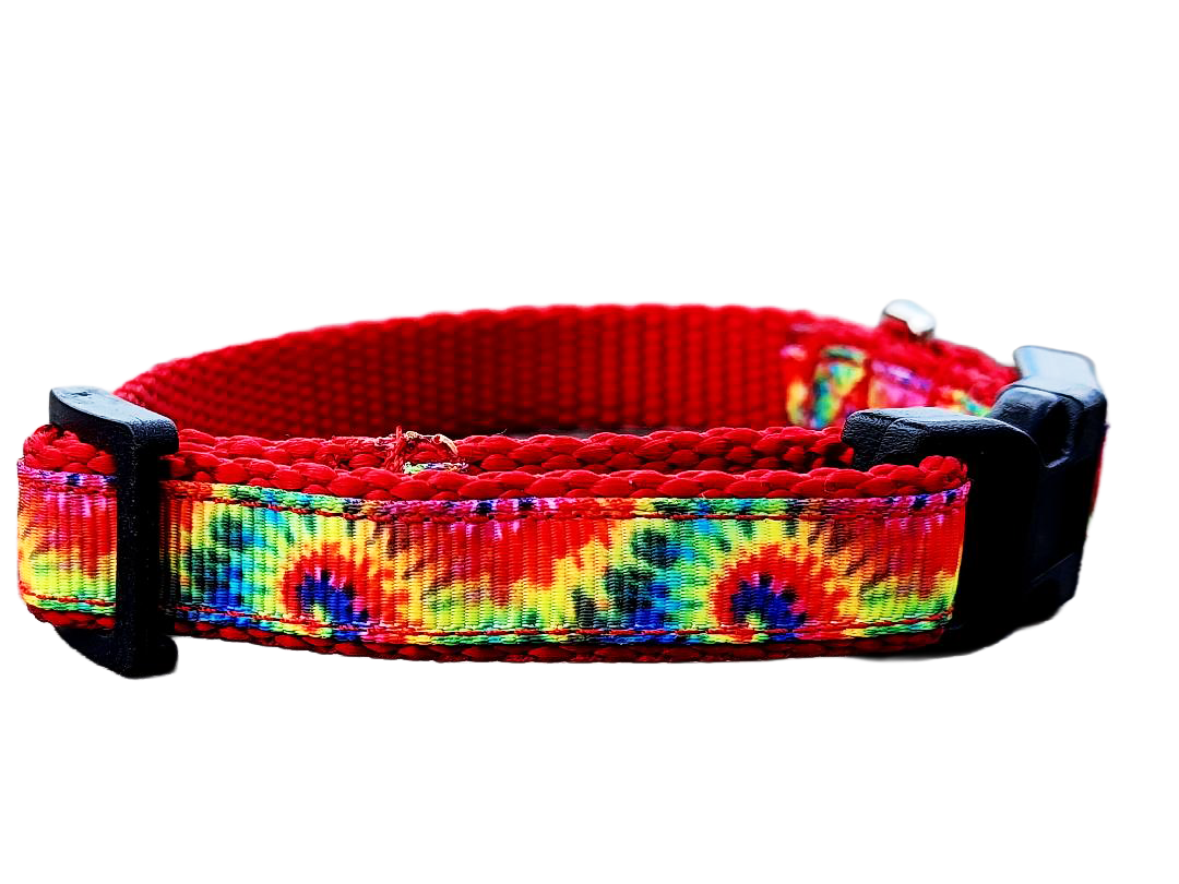 1/2" Tie Dye Dog Collar or Leash